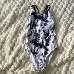 Target Black and White Kids Swim One Piece
